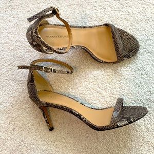 Banana Republic Faux Snake Skin Stilletto